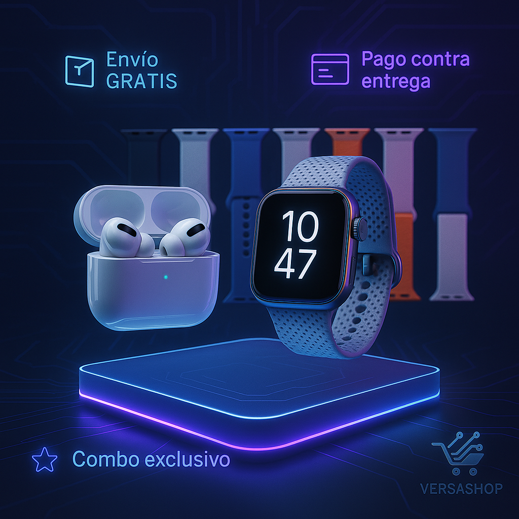 ¡COMBO ULTRA PRO! Audífonos pro + Reloj ultra + REGALO